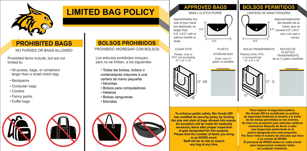 Limited Bag Policy
